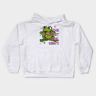 Frog alert! The latest trend, ribbit! Kids Hoodie